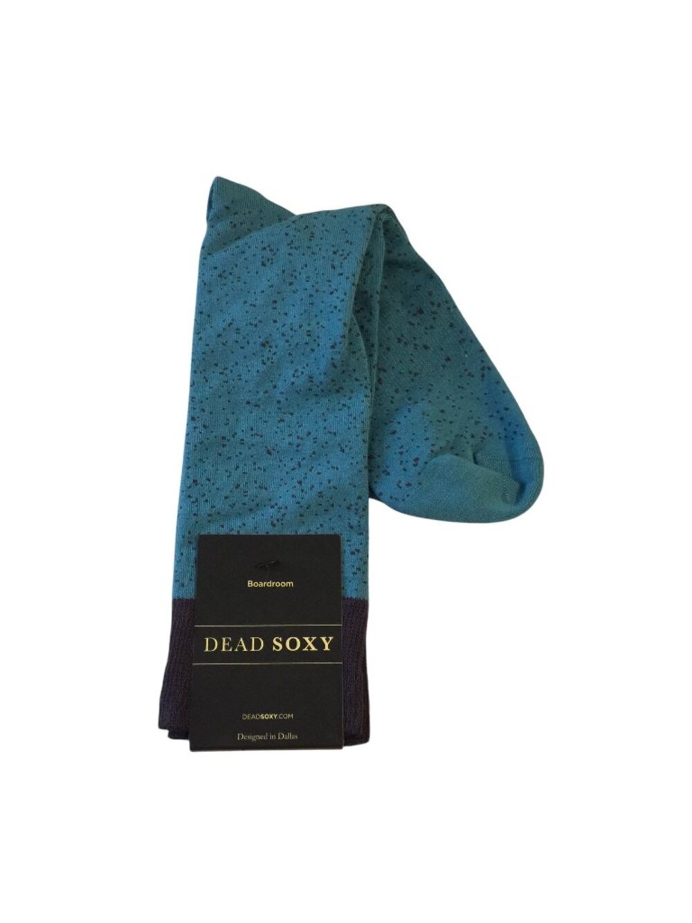 DEAD SOXY Boardroom Men's Crew Socks Size 9-13 Teal Marled